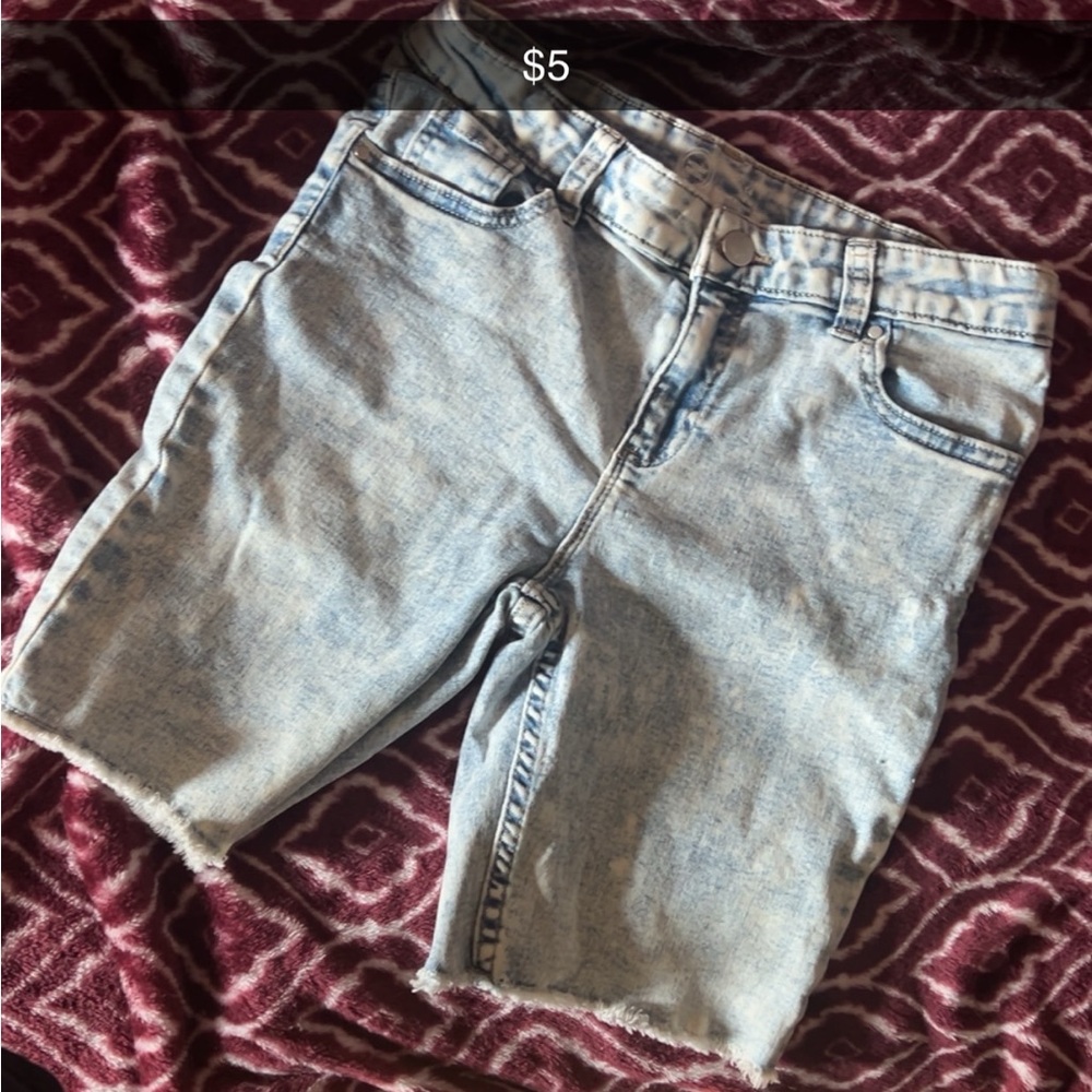 Light Blue Denim Shorts